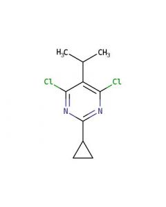 Astatech 4,6-DICHLORO-2-CYCLOPROPYL-5-ISOPROPYLPYRIMIDINE; 0.25G; Purity 95%; MDL-MFCD18844141